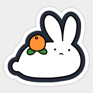 Citrus Orange Bunny Sticker